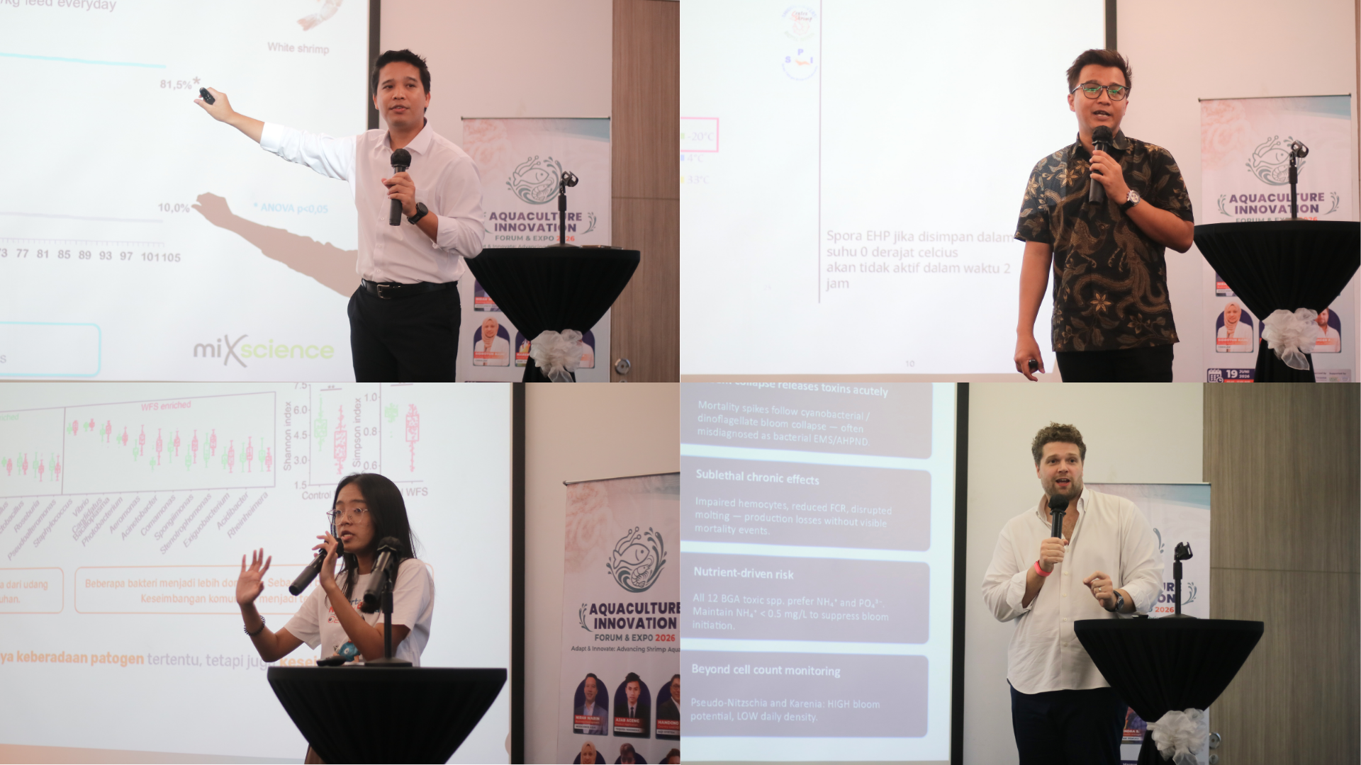 Para pembicara pada acara Aquaculture Innovatioan Forum and Expo 2026 di Jakarta. ©Asep Bulkini